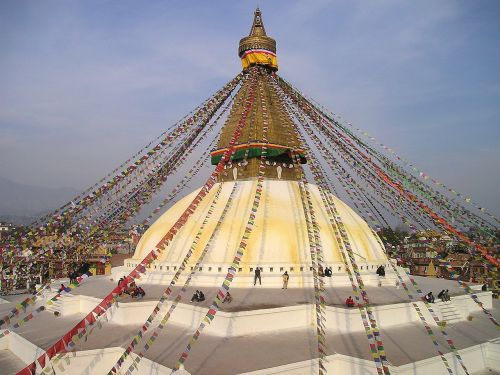 Nepalas, Budizmas, Stupa, Šventas, Maldos Vėliavos