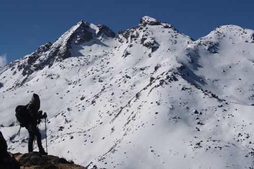 Nepalas, Pasivaikščiojimas, Nepalo Kelionė, Kelionė, Trekeris, Sniegas, Nuotykis, Langtang