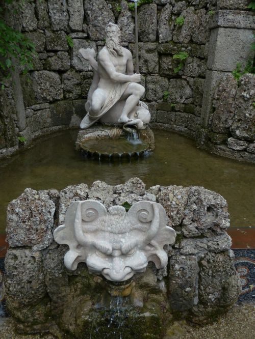 Neptūnas, Neptūno Grota, Grote, Vandens Funkcija, Hellbrunn, Salzburg, Austria
