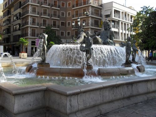 Fontanas,  Vanduo,  Neptūno Fontanas Valensijoje