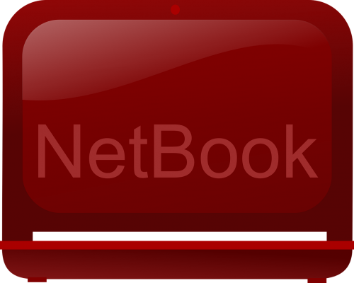 Netbook, Nešiojamojo Kompiuterio, Nešiojamas Kompiuteris, Raudona, Paprastas, Nemokama Vektorinė Grafika