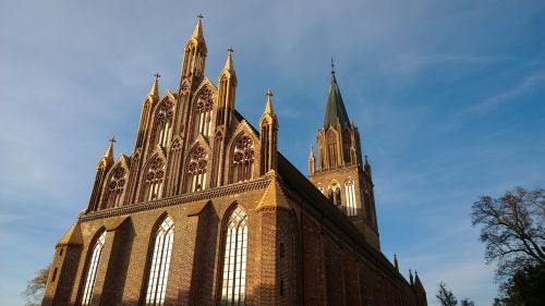 Neubrandenburg, Šv. Marijos Bažnyčia, Koncertinė Bažnyčia, Architektūra, Plyta Gotika, Istoriškai, Koncertų Salė, Mėlynas Dangus