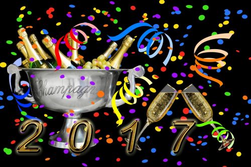 Nauji Metai 2017, Šampanas, Naujųjų Metų Vakaras, Šventė, Vakarėlis, Naujųjų Metų Diena, Gerti, Abut, Šampano Stiklas, Naujieji Metai, 2017 M. Šampano Akiniai, 2017, Putojantis Vynas, Šampano Kibiras, Sijonas, Konfeti