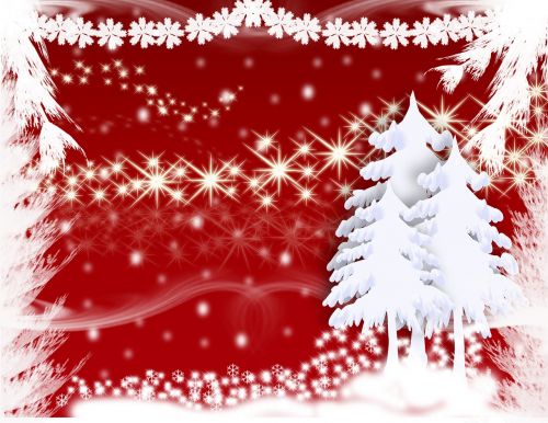 Naujųjų Metų Vakaras, Kalėdos, Kalėdų Eglutė, Sniegas, Kalėdų Fonas