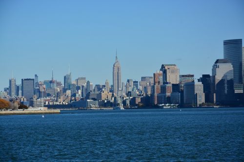 Niujorkas, Peržiūros, Dangoraižis, Panorama, Pastatai, Miestas, Miesto