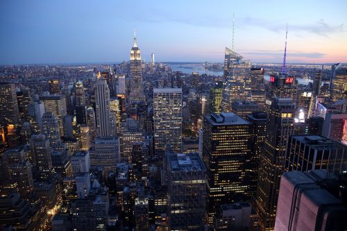 Niujorkas, Miestas, Dangoraižis, Jungtinės Valstijos, Pastatai, Nyc, Architektūra, Manhatanas, Panorama, Imperijos Valstybės Pastatas