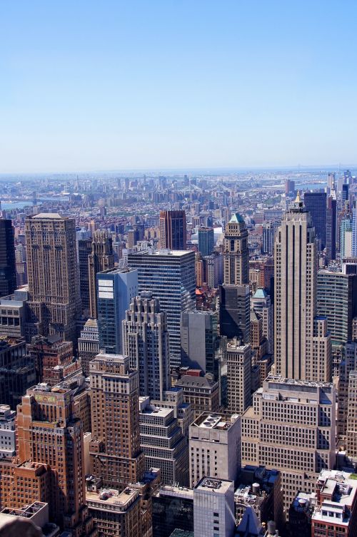 Niujorkas,  Manhatanas,  Panorama,  Niujorkas,  Didelis Obuolys,  Usa,  Amerikietis,  Architektūra,  Dangoraižiai,  Dangoraižis,  Pastatas