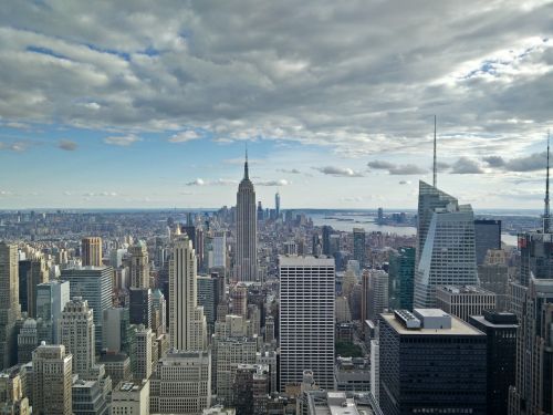 Niujorkas, Rockefeller Centras, Uolos Viršus, Panorama, Vaizdas