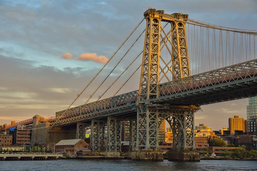 Niujorkas,  Tiltas,  Brooklyn,  Miesto,  Skyline,  Architektūra,  Miestovaizdis,  Žymus Objektas,  Istorinis,  Manhattan,  Downtown,  Upė
