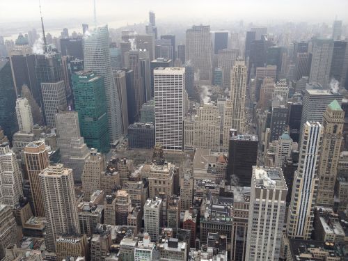Niujorkas, Nyc, New York City Skyline, Panorama, Miesto Panorama, Dangoraižis, Centro