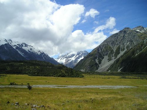Naujoji Zelandija, Kalnas, Kalno Virėjas, Mt Cook, Kalnai, Pietus, Alpių