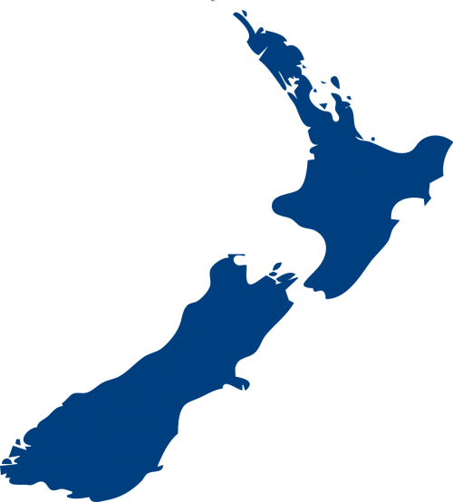 Naujoji Zelandija, Aotearoa, Žemėlapis, Kelionė, Kelionės Tikslas, Šiaurinė Sala, Pietų Sala, Nemokama Vektorinė Grafika