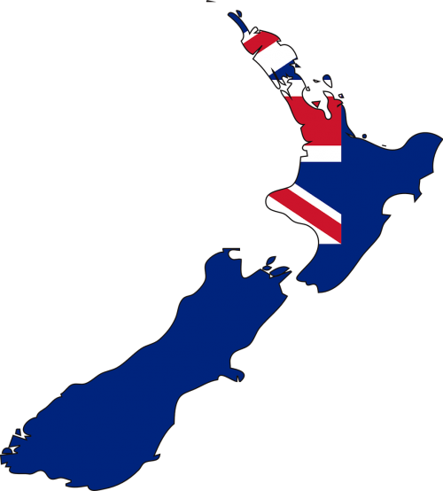 Naujoji Zelandija, Žemėlapis, Šalis, Vėliava, Geografija, Nemokama Vektorinė Grafika