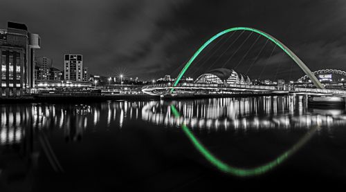 Newcastle, Po Tyne, Naktis, Apmąstymai, Tiltas, Šiaurės Rytų Anglija