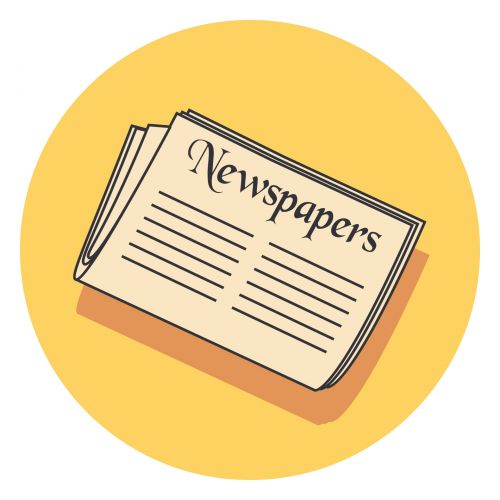 Laikraščiai,  Butas,  Piktograma,  Ratas,  Žinios,  Popierius,  Laikraščiai