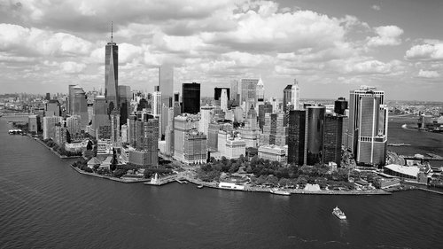 Niujorkas,  Skyline,  Architektūra,  Miestas,  Manhattan,  Statyba,  Amerika,  Nyc,  Downtown,  Miestovaizdis,  Jav,  Metropolis,  Dangus,  Garsus,  Žymus Objektas,  Paukščio Skrydžio Vaizdas,  Juoda Balta,  Sw