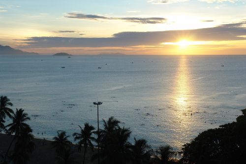 Nha Trang Bay, Khanh Hoa, Vietnamas, Aušra, Gražiausių Pasaulio Paplūdimių, Geriausias Pasaulio Paplūdimys, Nhatrang Skristi