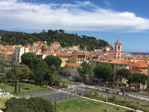 Gražus, France, Côte Dazur, Kraštovaizdis, Architektūra, Miestas, Panoraminis