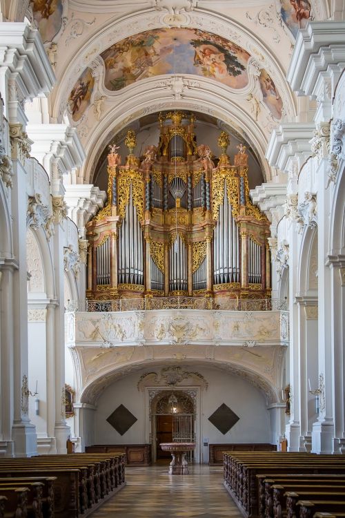 Niederalteich, Vienuolynas, Benediktinas, Abatija, Benediktinas Vienuolynas, Vienuolyno Bažnyčia, Organas, Bavarija