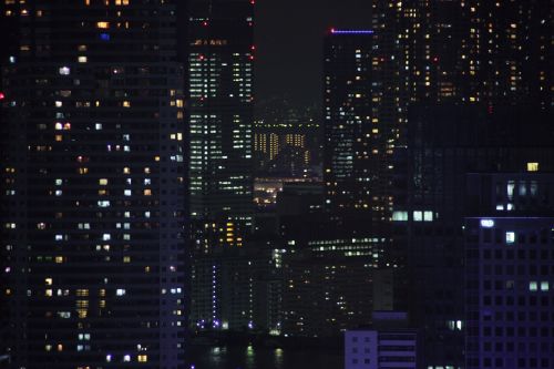 Naktinis Vaizdas, Tokyo, Miestas, Pastatas, Dangoraižis