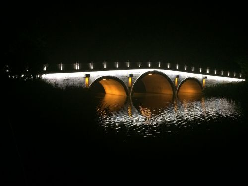 Naktinis Vaizdas, Baimahu, Arkos Tiltas, Hangzhou