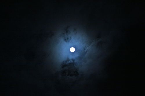 Naktinis Vaizdas, Mėnulis, Debesis, Naktinis Dangus, Naktis, Vakare, Atmosfera