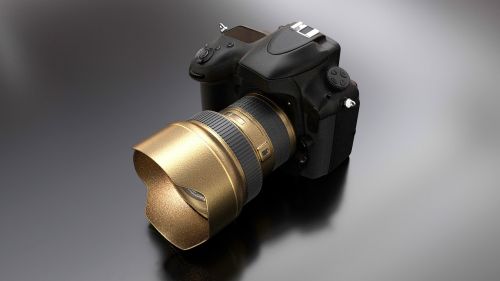 Nikon, Fotoaparatas, Fotografija, Skaitmeninis, Fotoaparatas, Objektyvas, Uždaryti, 3D Modelis, Atvaizdavimas, 3D Modelis