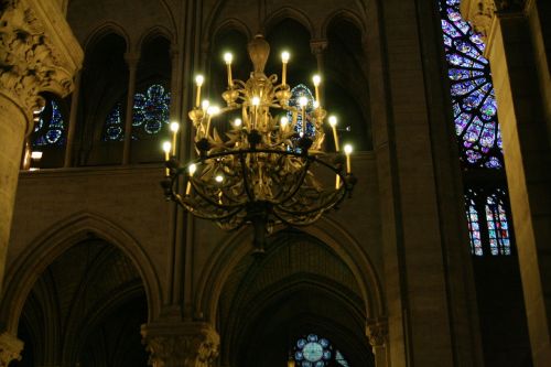 Ne Karšta Le Dame, Katedra, Paris, France, Architektūra, Bažnyčia, Žvakidė, Ugnis