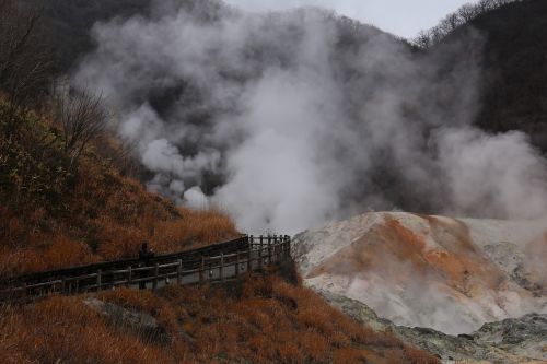 Noboribetsu Velnio Slėnis, Vulkanas, Japonija