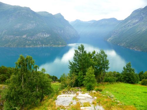 Norvegija, Kalnai, Fjordas, Gamta, Kraštovaizdis