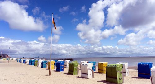 Šiaurės Jūra, Island Föhr, Paplūdimys, Atsipalaiduoti, Atsigavimas, Dangus, Laisvalaikis, Smėlio Paplūdimys Šventė