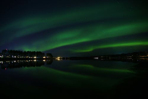 Šiaurės Pašvaistė, Himmel, Naktis, Veidrodis, Švedija