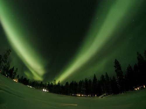 Šiaurės Pašvaistė, Aurora Borealis, Laplandas, Finland, Arktinis Apskritimas, Naktinis Dangus