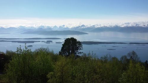 Norvegija, Fjordas, Kalnai, Vanduo, Kraštovaizdis, Debesys, Panorama