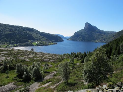 Norvegija, Dalsfjorden, Kalnas, Fjordas