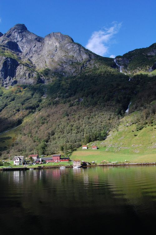 Norvegija, Fjordas, Skandinavija, Kalnai, Apmąstymai, Vanduo, Kranto, Peizažas
