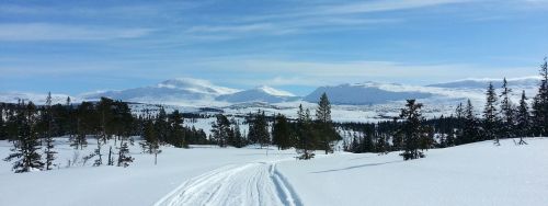 Norvegija,  Kalnas,  Dangus,  Žiema,  Kalnų Kelionė,  Kalnas,  Peržiūros,  Mėlynas