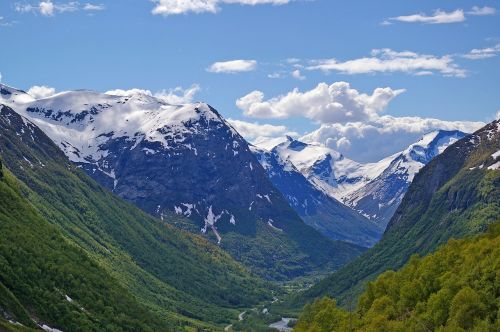 Norvegija, Fjordlandschaft, Kalnai, Kraštovaizdis, Gamta, Kalnas, Dangus, Sniegas, Aukščiausiojo Lygio Susitikimas, Pavasaris, Šventė, Šiaurė, Švarus Oras, Mėlynas Dangus, Debesuota, Mėlynas, Šaltas, Snieguotas, Balta, Žiemą, Sniego Danga, Debesys, Saulės Šviesa