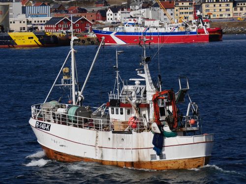 Norvegų Žvejybos Laivas, Eina Į Jūrą, Ramus Jūra