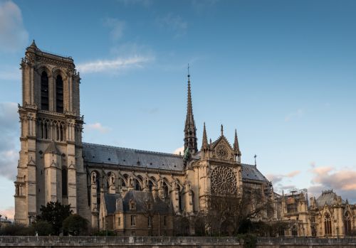 Notre-Dame,  Katedra,  Istorinis,  Religija,  Dangus,  Stogai,  Prancūzija,  Paryžius,  Seine,  Notre-Dame