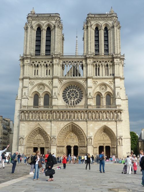 Notre Dame, Katedra, Paris, Fasadas, Bažnyčia