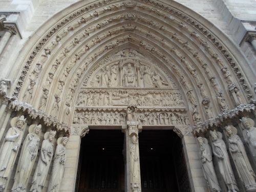 Notre Dame, Paris, Katedra, Durys, Bažnyčia