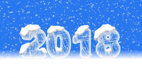 Numeris, 2018, Sušaldyta, Logotipas, Sniegas, Kompiuterinė Grafika, Šrifto, Raidės, Naujųjų Metų Diena, Laimingų Naujųjų Metų, Naujųjų Metų Vakaras, Tekstas, Žiema, Balta, Mėlynas