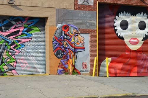Nyc, Gatvės Menas, Brooklynas, Miesto, Niujorkas, Grafiti
