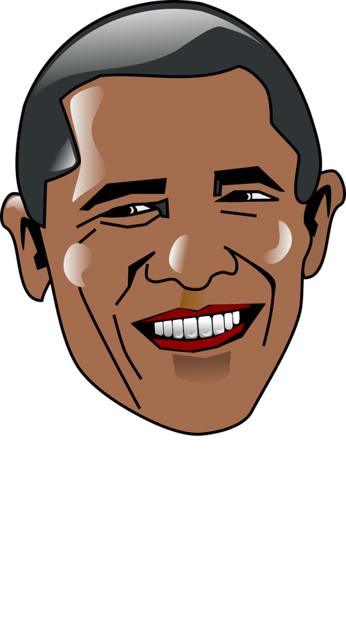 Obama Barack, Prezidentas, Usa, Amerikietis, Portretas, Vyras, Nemokama Vektorinė Grafika
