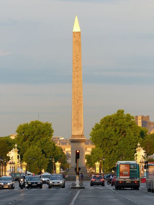 Obeliskas, Vieta De La Concorde, Paris, Saulė