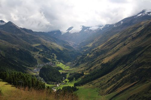 Obergurgl, Austria, Kalnai, Alpių, Kraštovaizdis, Gamta, Vaizdas