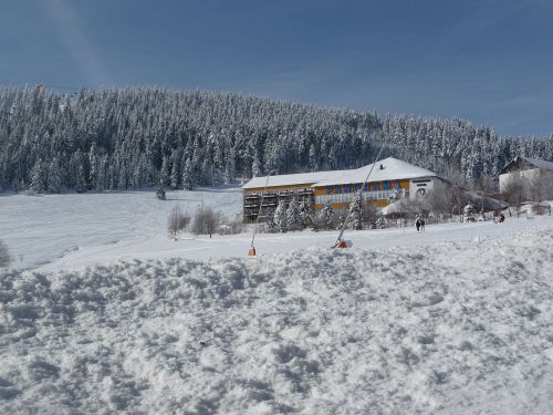 Oberwiesenthal, Panorama, Žiema, Sniegas, Šaltas