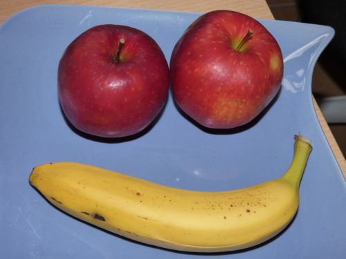 Vaisiai,  Patiekalai,  Bananas,  Obuolys,  Sveikas,  Vitaminai,  Vaisių Plokštė