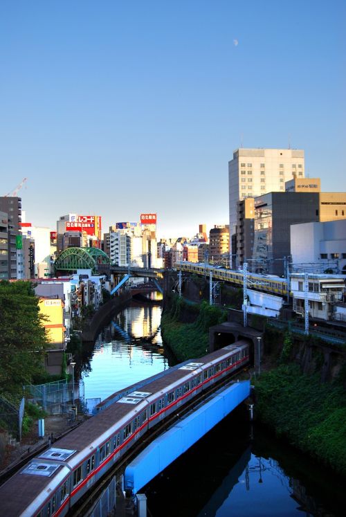 Ochanomizu, Elektrinis Traukinys, Akihabara, Tokyo, Miesto Centras, Miestas, Upė